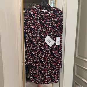Equipment button down floral dress